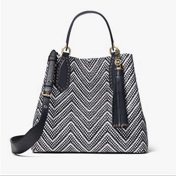 Michael kors brooklyn woven bag Clearance